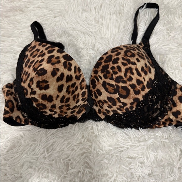 TORRID CURVE Leopard Microfiber & Black Lace Push-Up Size 42C - Picture 4 of 12